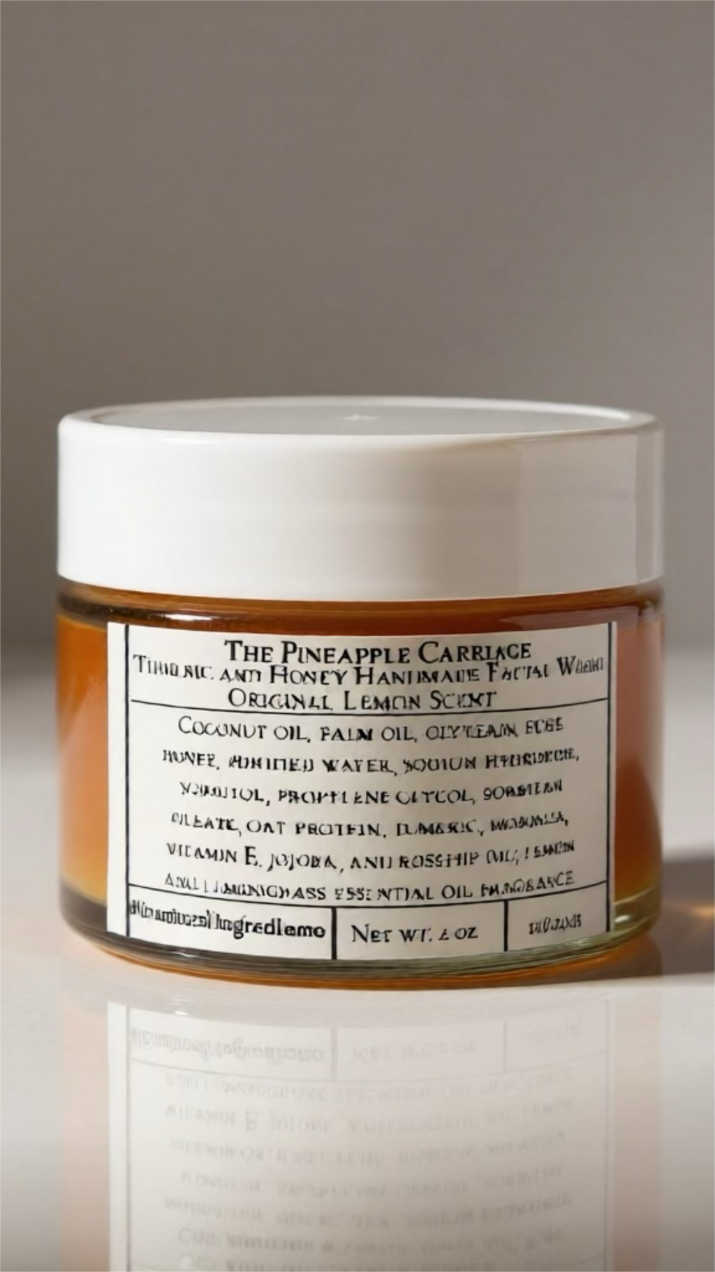 Tumeric and Honey Soap Facial Cleanser Travel Size 2 oz