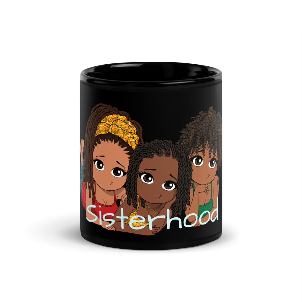 Sisterhood- Black Glossy Mug