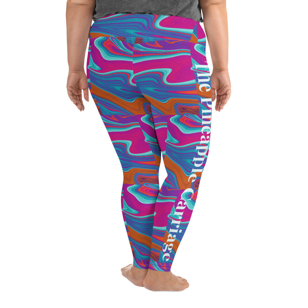 The Pineapple Carriage "Passion" Plus Size Leggings