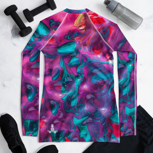 Pineapple Carriage "Pulse" Women's Rash Guard
